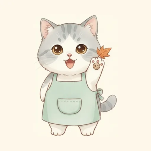 콩이 — 주머니에서 뭔가 꺼내 보이는 새끼 고양이